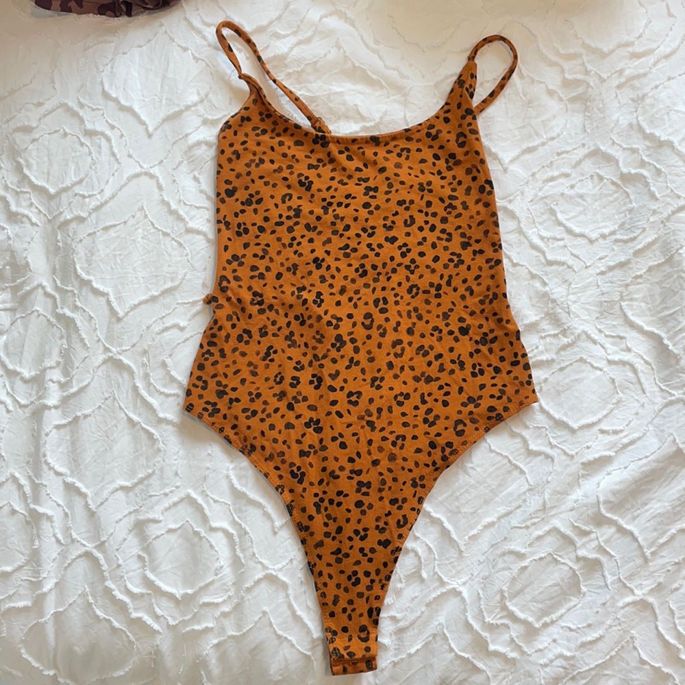 Cheetah print body suit